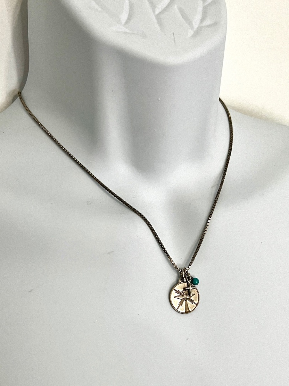 Tateossian  London Sterling   St Esprit Of The Holy Spirit Necklace & Pendant
